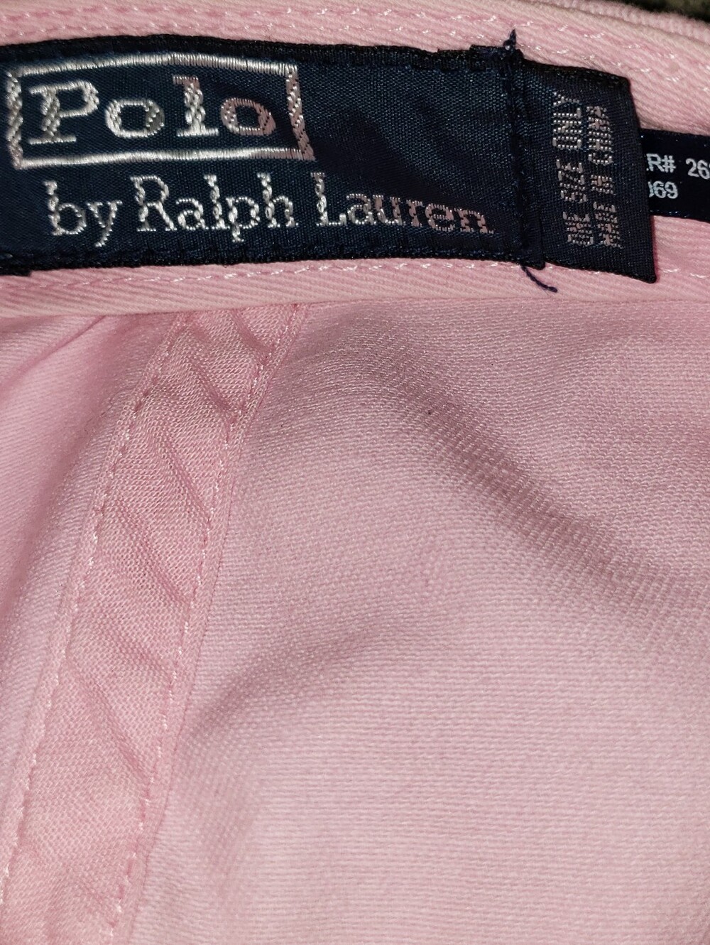 Vintage 90s Polo Ralph Lauren Pony Logo Pink Baseball Cap - Picture 6 of 7